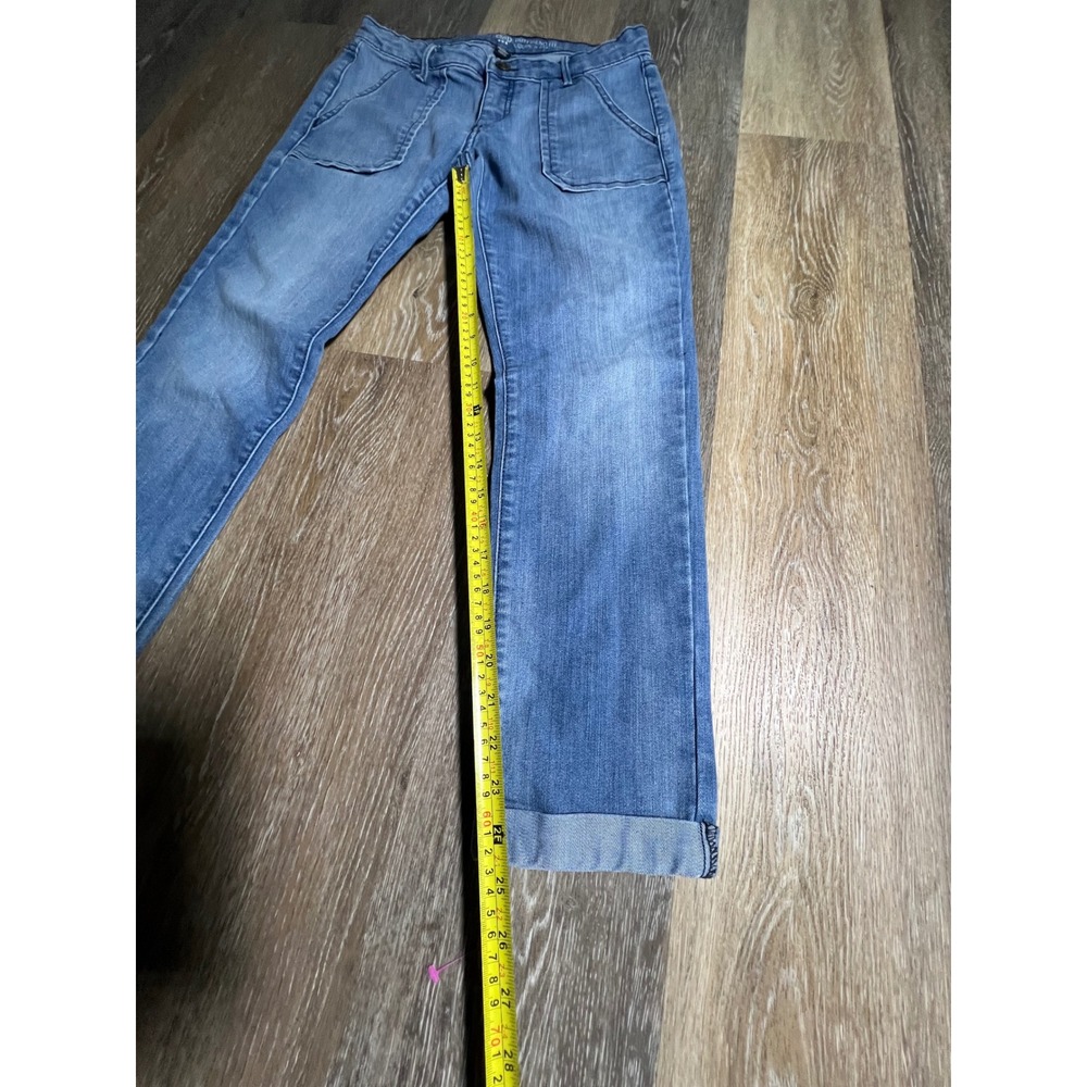 Gap Boyfriend Fit Jeans Womens 4/27R Blue Excellent Patch Pocket Straight Leg - Picture 5 of 7